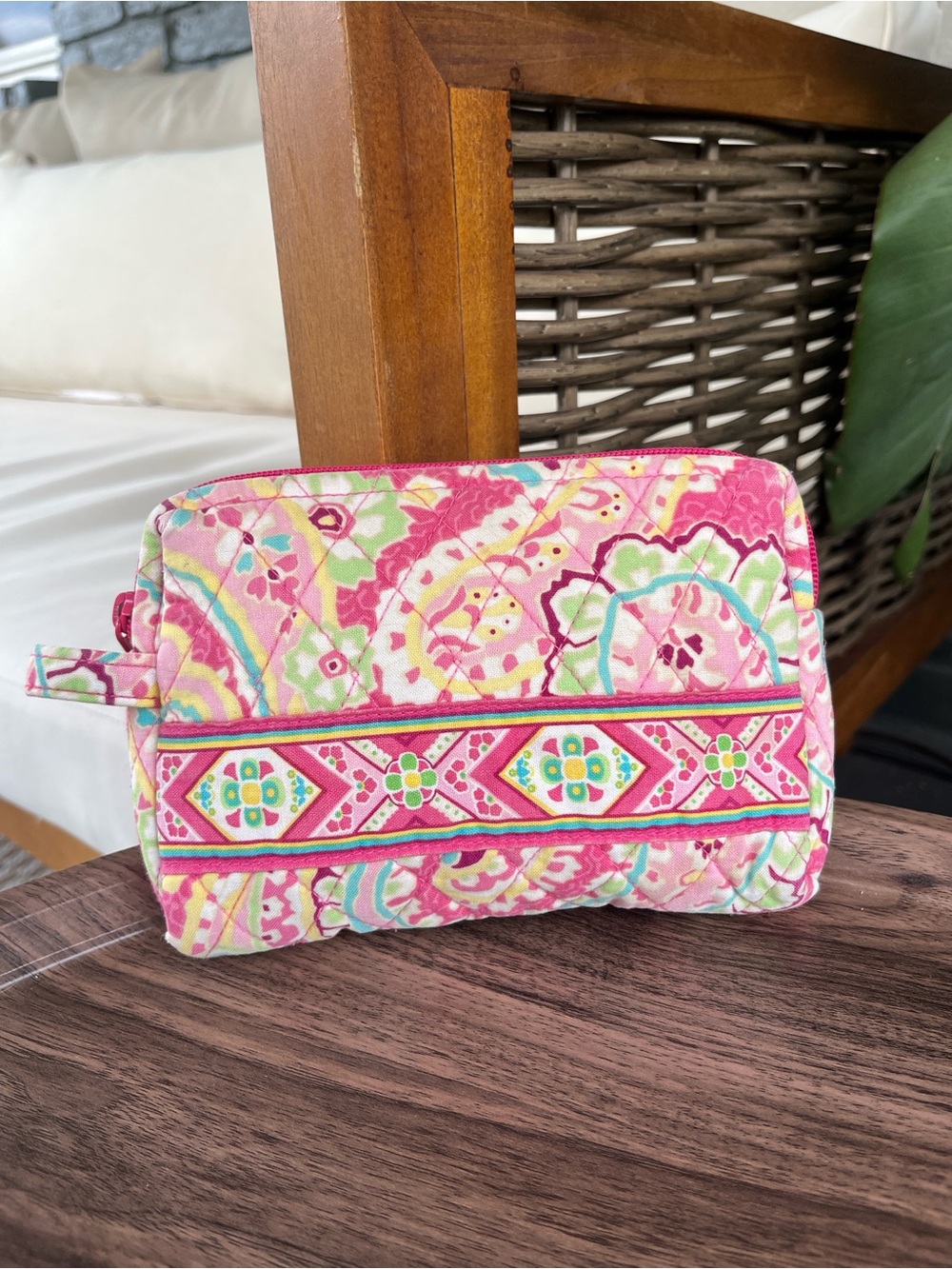 Vera Bradley Capri Melon Small Cosmetic Case